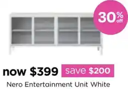 Early Settler Nero Entertainment Unit White offer