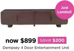 Early Settler Dempsey 4 Door Entertainment Unit offer