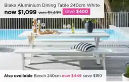 Early Settler Blake Aluminium Dining Table offer