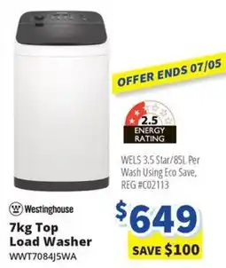 Bi-Rite Top Load Washer offer