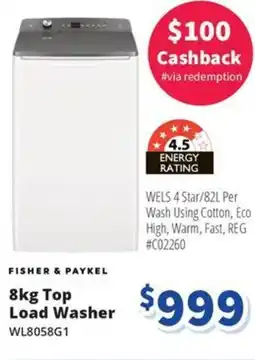 Bi-Rite Top Load Washer offer