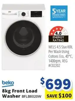 Bi-Rite Front Load Washer offer