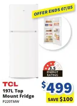 Bi-Rite Top Mount Fridge offer