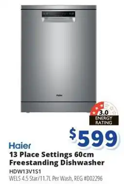 Bi-Rite 13 Place Settings 60cm Freestanding Dishwasher offer
