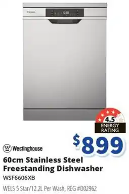 Bi-Rite 60cm Stainless Steel Freestanding Dishwasher offer