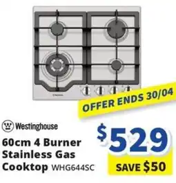 Bi-Rite 4 Burner Stainless Gas Cooktop offer