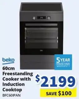 Bi-Rite Freestanding Cooker with Induction Cooktop offer