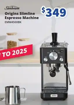 Bi-Rite Origins Slimline Espresso Machine offer