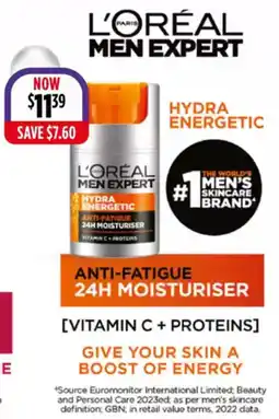 Wizard Pharmacy L'oréal men expert anti-fatigue 24h moisturiser offer