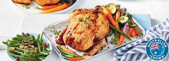 Coles Slow Hills Free Range RSPCA Approved Whole Chicken offer