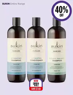 Wizard Pharmacy Sukin Entire Range offer
