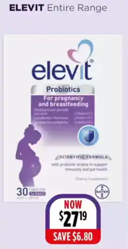 Wizard Pharmacy Elevit entire range offer