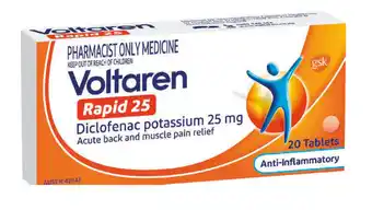 Pharmacy Direct Voltaren rapid 25mg 30 tablets offer