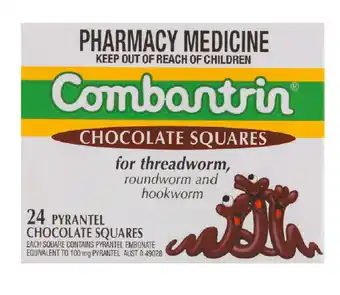 Combantrin chocolate squares 24 pack