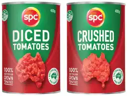 IGA SPC Diced or Crushed Tomatoes 400‑410g Selected Varieties offer