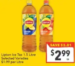 Supa Valu Lipton Ice Tea offer