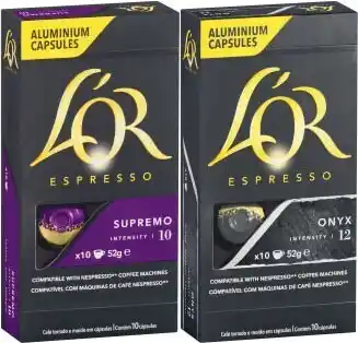Coles Lu2019OR Nespresso Compatible Coffee Capsules 10 Pack offer