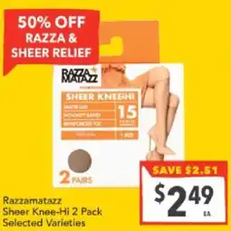 Supa Valu Razzamatazz Sheer Knee-Hi offer