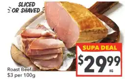 Supa Valu Roast Beef offer