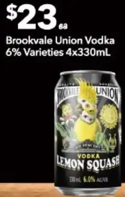 Supa Valu Brookvale Union Vodka 6% offer