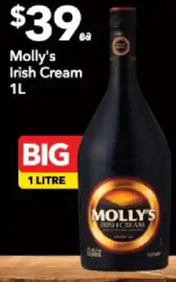 Supa Valu Molly's Irish Cream offer