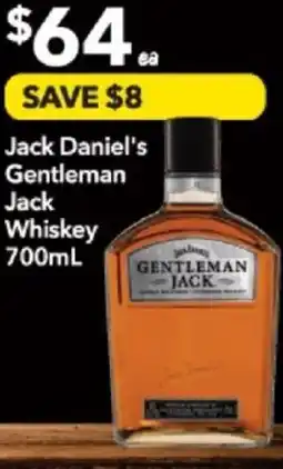 Supa Valu Jack Daniel's Gentleman Jack Whiskey offer