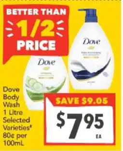 Supa Valu Dove Body Wash offer