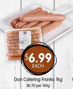 Spudshed Don Catering Franks offer