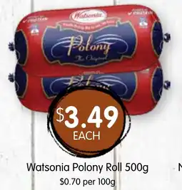 Spudshed Polony Roll offer