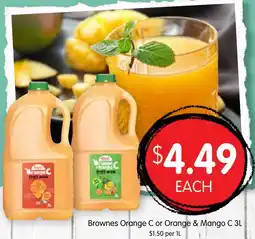 Spudshed Brownes Orange C or Orange & Mango C offer