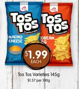 Spudshed Tos Tos Varieties offer