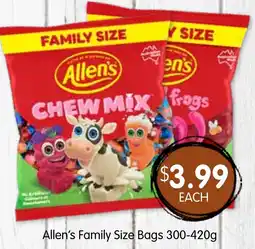 Spudshed Allen's Family Size Bags offer
