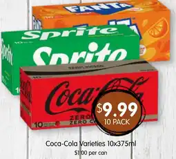 Spudshed Coca-Cola Varieties offer