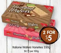 Spudshed Italione Wafers offer
