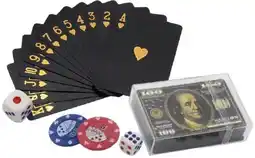 Toymate Whizz Kid Games Premium All Gold Playing Cards Black & Gold offer