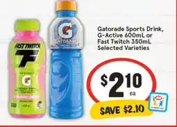 IGA Gatorade Sports Drink, G-Active offer