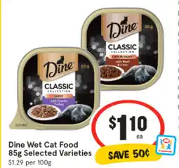 IGA Dine Wet Cat Food offer