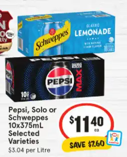 IGA Pepsi, Solo or Schweppes offer