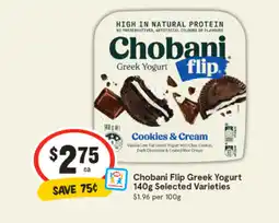 IGA Chobani Flip Greek Yogurt offer