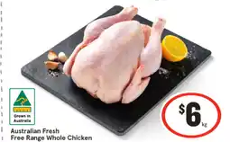 IGA Australian Fresh Free Range Whole Chicken offer