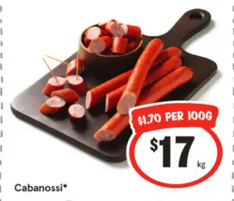IGA Cabanossi offer