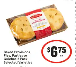 IGA Baked Provisions Pies, Pasties or Quiches offer