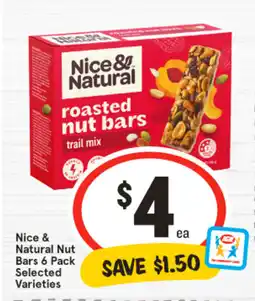 IGA Nice & Natural Nut Bars offer