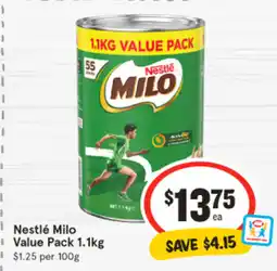 IGA Nestlé milo value pack offer