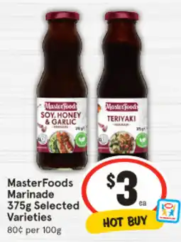 IGA MasterFoods Marinade offer