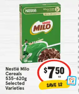 IGA Nestlé Milo Cereals offer