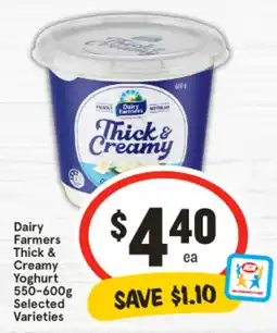 IGA Dairy Farmers Thick & Creamy Yoghurt offer