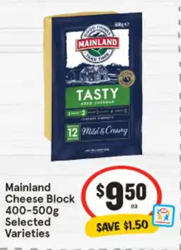 IGA Mainland Cheese Block offer