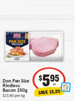 IGA Don Pan Size Rindless Bacon offer