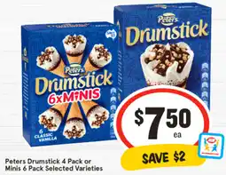 IGA Peters Drumstick or Minis offer